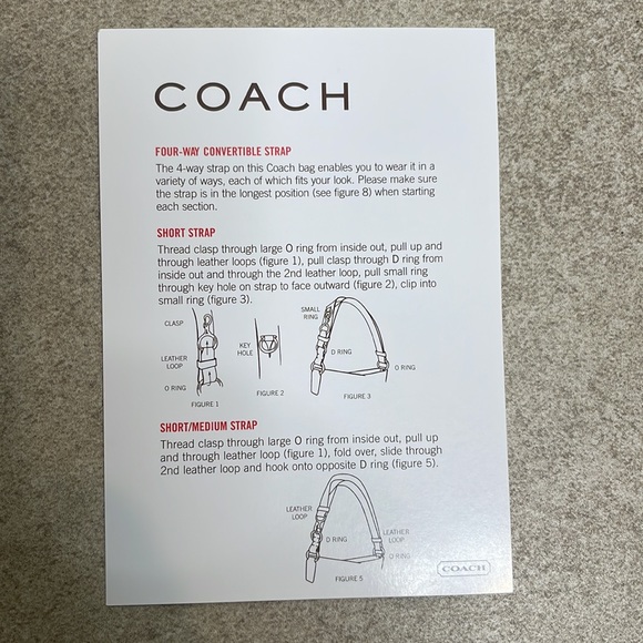 NWOT Brown American Classic Leather/Suede Convertible COACH Bag - Picture 9 of 14